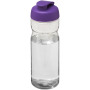 H2O Active® Base Tritan™ 650 ml sportfles met klapdeksel - Transparant/Paars