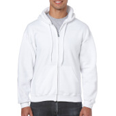 Gildan Sweater Hooded Full Zip HeavyBlend for him 000 white XXL