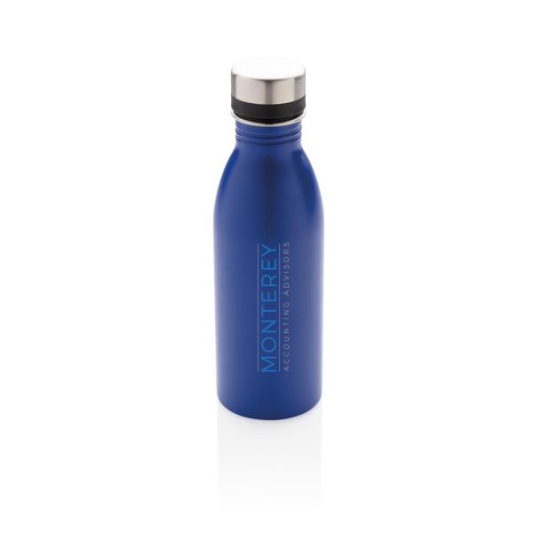 Deluxe RVS water fles, blauw