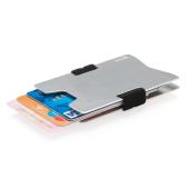 Aluminium RFID anti-skimming minimalist wallet, silver