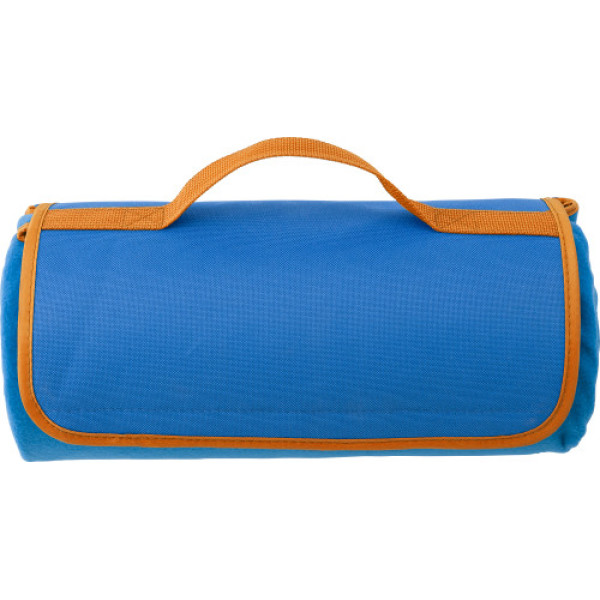 Fleece (150 gr/m²) picnic blanket Danielle light blue