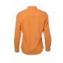 Ladies' Shirt Longsleeve Poplin - orange - XS