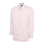 Mens Poplin Full Sleeve Shirt - 16 - Pink