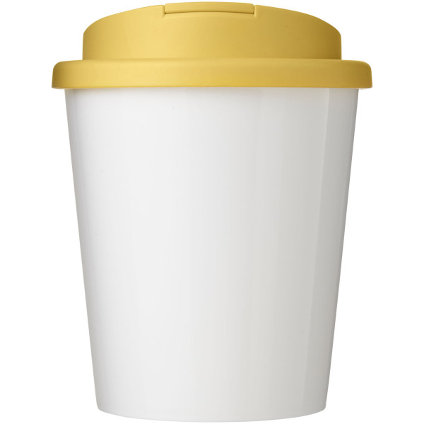 Brite-Americano® Espresso 250 ml tumbler with spill-proof lid - White/Yellow