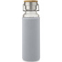 Thor 660 ml glazen fles met hoes van neopreen - Grijs
