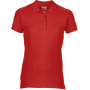 Premium Cotton® Ladies' Double Piqué Polo Red S