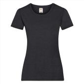 FOTL Lady-Fit Valueweight T, Dark Heather Grey, XS