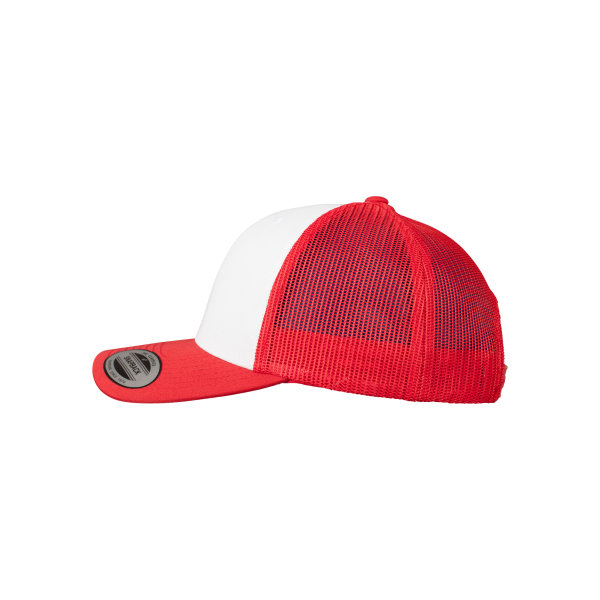 Pet Retro Trucker Colored Front RED / WHITE One Size