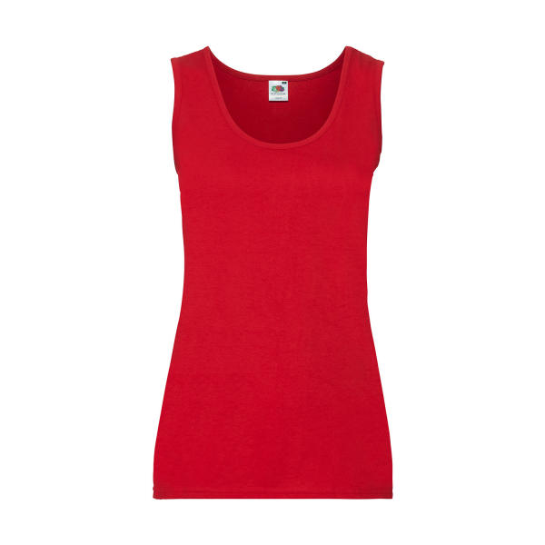 Ladies Valueweight Vest - Red - XS