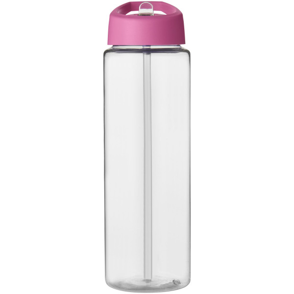 H2O Active® Vibe 850 ml spout lid sport bottle - Transparent/Pink