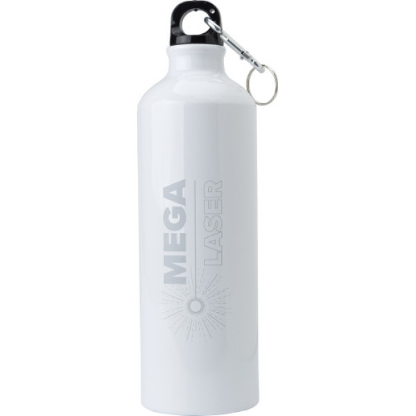 Aluminium water bottle (750 ml) white