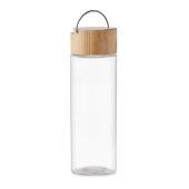 AMELAND - Glazen fles 500ml  bamboe dop