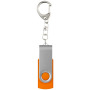 Rotate USB met sleutelhanger - Oranje - 4GB