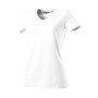 T-shirt V Hals Fitted Dames 101008 White 3XL