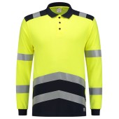 Poloshirt Multinorm Bicolor 203003 Fluor Yellow-Ink XXL