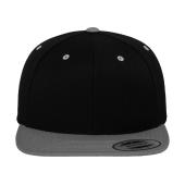 Classic Snapback 2-Tone Cap - Black/Silver - One Size