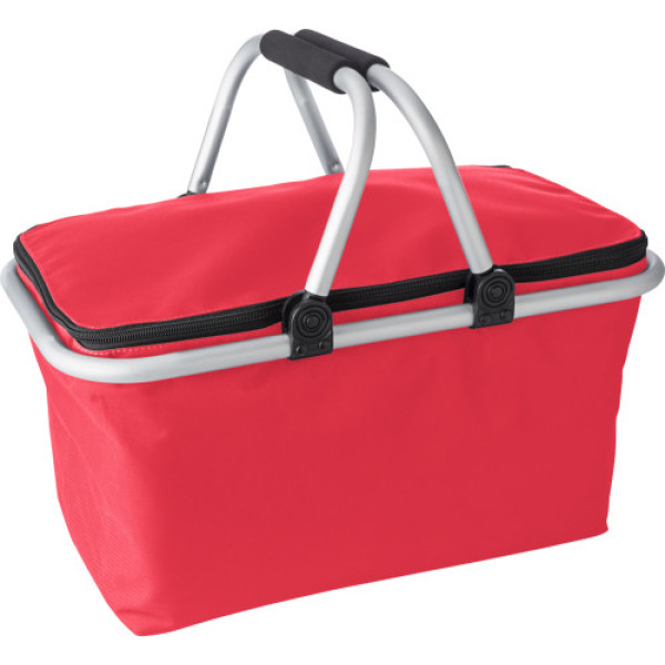 Polyester (320-330 gr/m²) shopping basket. Cassian red