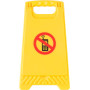 ABS  waarschuwingsbord geel