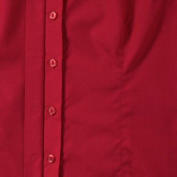 RUS Ladies ¾ sl. Fit. Polycot. Pop. Shirt, Classic Red, M