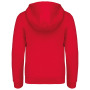 Kinder hooded sweater met rits Red 6/8 jaar