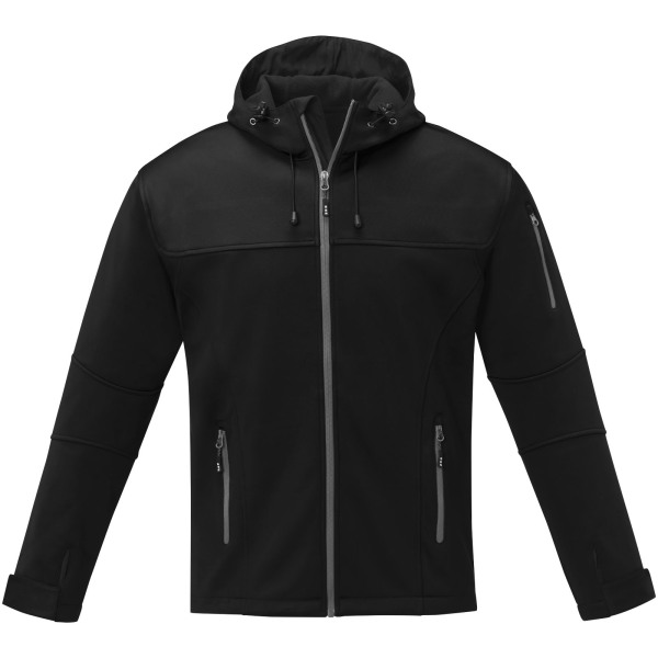 Match men's softshell jacket - Solid black - XS