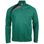 Trainingsweater Met Ritskraag Dark Green / Black / Storm Grey 3XL