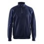 Sweatshirt met halve rits Sweatshirt met halve rits