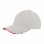 Heavy brushed cap - Grijs/Rood