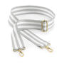 Boutique Adjustable Bag Strap - Light Grey/White - One Size