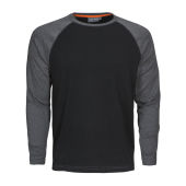Macone Alex T-shirt L/S Black/Greyme 4XL