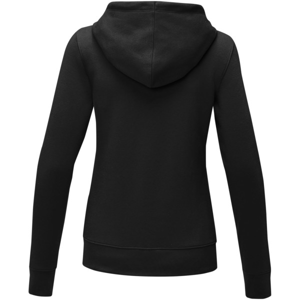 Theron dames hoodie met ritssluitng - Zwart - XS