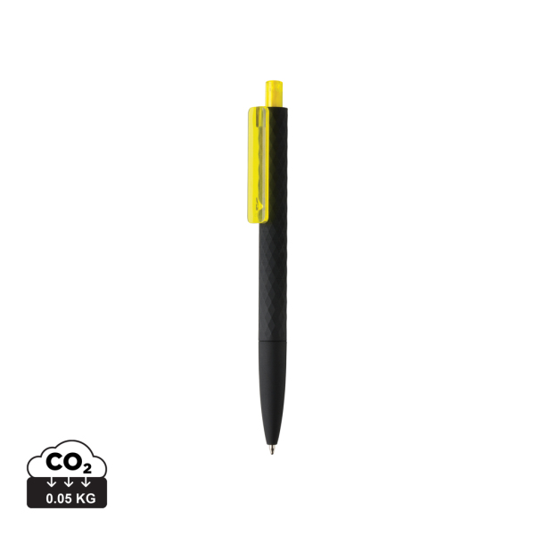 X3 zwart smooth touch pen, geel, zwart