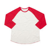 Superstar Baseball T - Washed White/Warm Red - S