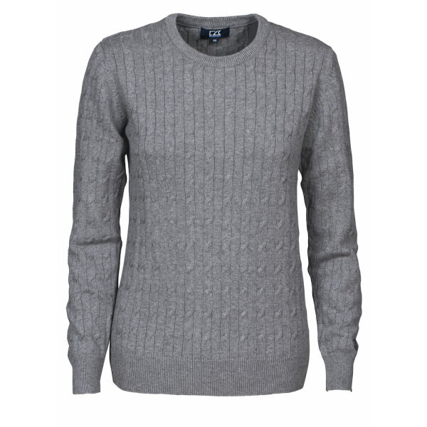 Cutter & Buck Blakely knitted sweater dames grijs mél xxl