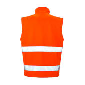 Printable Safety Softshell Gilet - Fluorescent Orange/Black