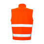 Printable Safety Softshell Gilet - Fluorescent Orange/Black - S