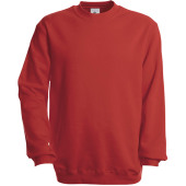 Crew Neck Sweatshirt Set In Red M