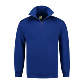 L&S Sweater Zip royal blue XL