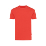 Iqoniq Bryce recycled cotton t-shirt, luscious red