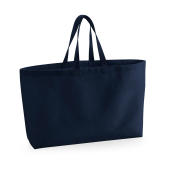 Oversized Canvas Tote Bag - French Navy - One Size