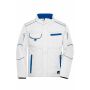 Workwear Softshell Padded Jacket - COLOR - - white/royal - XS