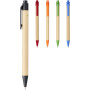 Berk recycled carton and corn plastic ballpoint pen - Green