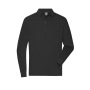 Men's Workwear-Longsleeve Polo - black - XS