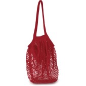 Boodschappennetje van katoen Cherry Red One Size