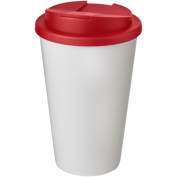 Americano® 350 ml tumbler with spill-proof lid - White/Red
