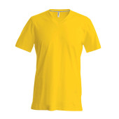 T-shirt V-hals korte mouwen Yellow 4XL