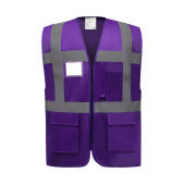 Fluo Executive Waistcoat - Purple - 3XL
