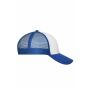 MB6239 6 Panel Mesh Cap - white/royal - one size