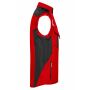 Workwear Softshell Vest - STRONG - - red/black - XXL