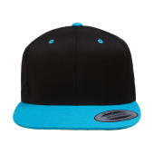 Classic Snapback 2-Tone Cap - Black/Teal - One Size